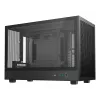 Pc-behuizing DeepCool CH260 micro tower zwart — micro-ATX/mini-ITX, gehard glas, USB-C, max. GPU 413 mm