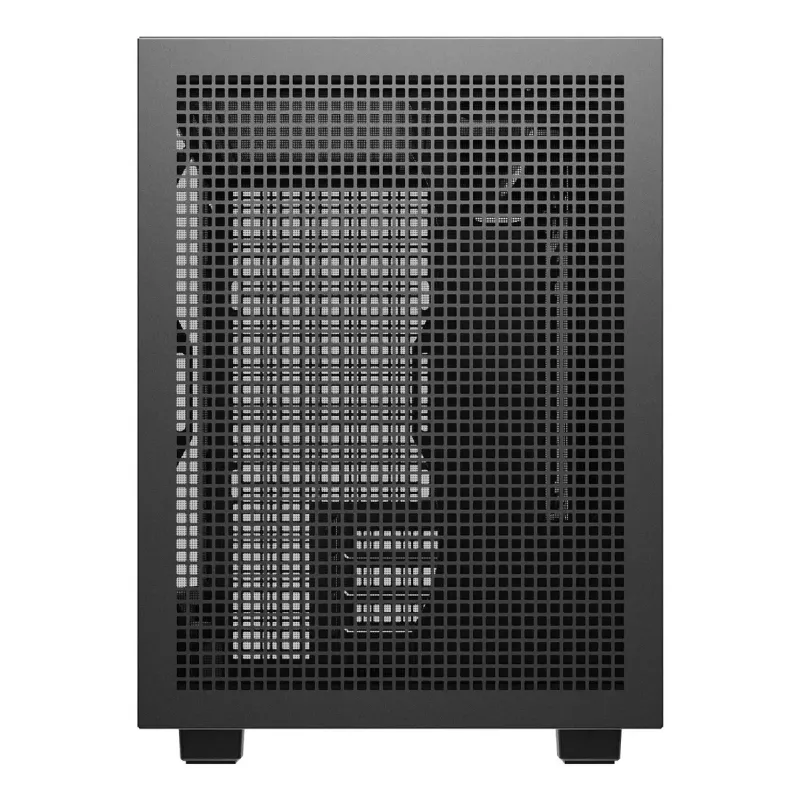 Pc-behuizing DeepCool CH260 micro tower zwart — micro-ATX/mini-ITX, gehard glas, USB-C, max. GPU 413 mm