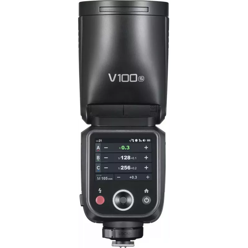 Flitser Godox V100 voor Sony – draagbare 100 Ws cameraflitser, ingebouwde oplaadbare accu