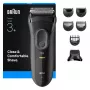 Braun 3000BT accutrimmer 5 7 mm nat & droog zwart grijs