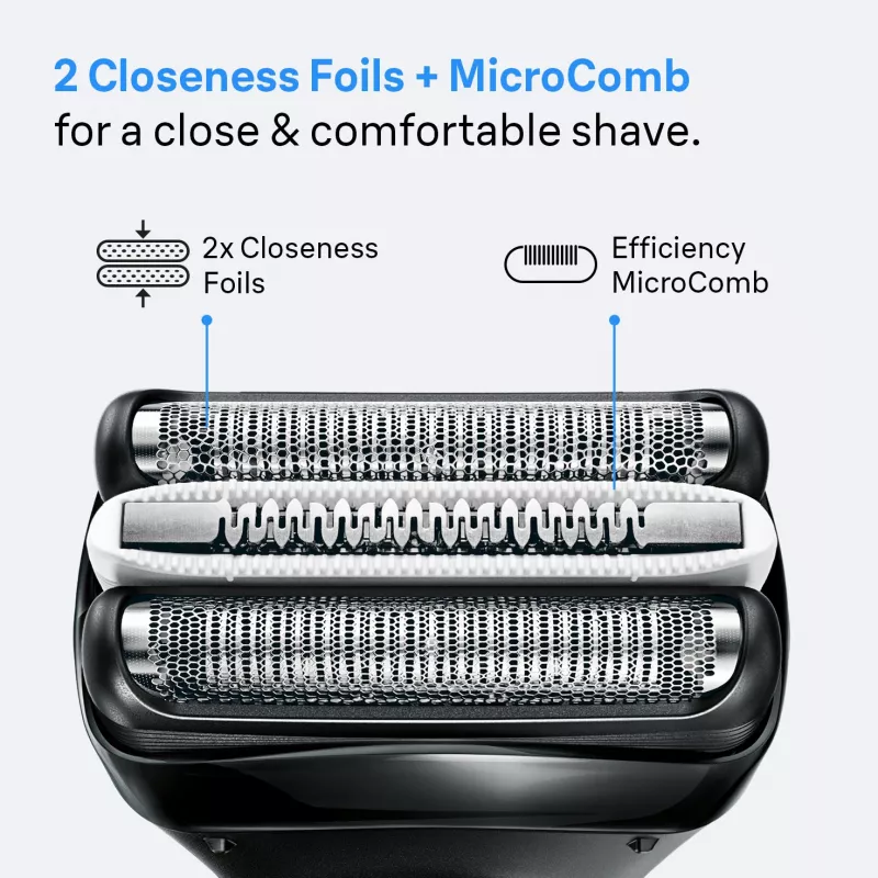 Braun 3000BT accutrimmer 5 7 mm nat & droog zwart grijs
