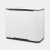 Afvalbak BRABANTIA 121142 rechthoekig wit, 540×363×440 mm