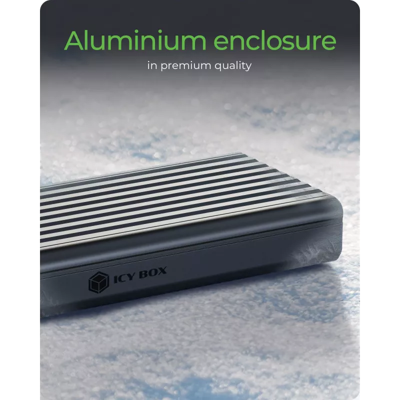 ICY BOX IB-1917M-C32a SSD-behuizing zwart M.2