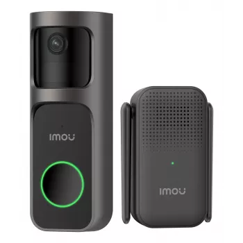 Imou Doorbell 2S Kit zwart 3 MP draadloos wandmontage