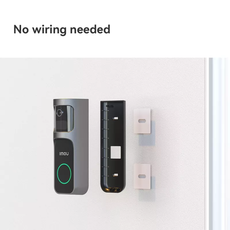 Imou Doorbell 2S Kit zwart 3 MP draadloos wandmontage