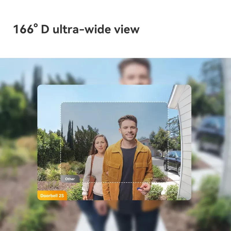 Imou Doorbell 2S Kit zwart 3 MP draadloos wandmontage