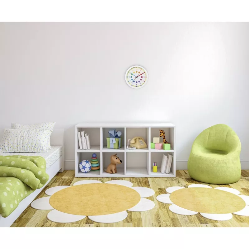 Hama Easy Learning quartz horloge – rond, veelkleurig, wit