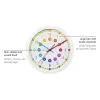 Hama Easy Learning quartz horloge – rond, veelkleurig, wit