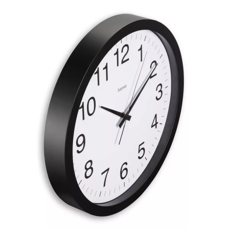 Hama Aruba quartz horloge rond zwart, wit