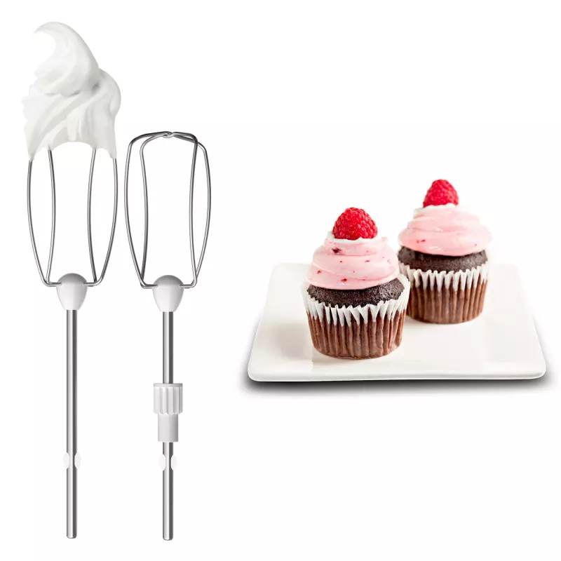 Tefal Powermix Silence HT654E38 handmixer met mengkom 600 W grijs/zwart