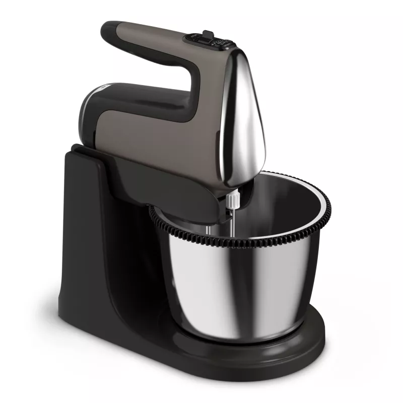 Tefal Powermix Silence HT654E38 handmixer met mengkom 600 W grijs/zwart