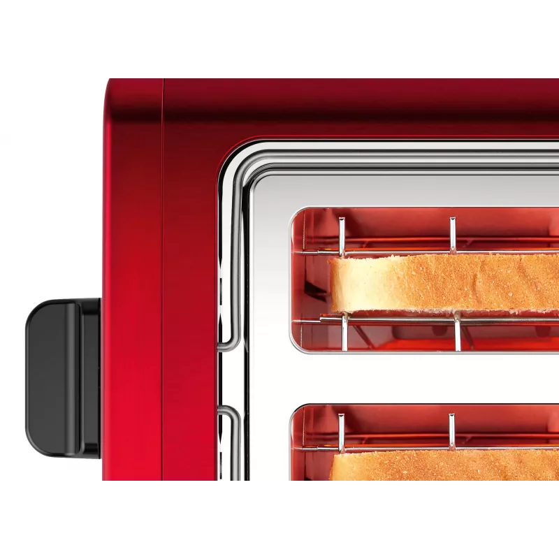 Bosch TAT3P424 toaster 2 sneetjes 970 W zwart, rood