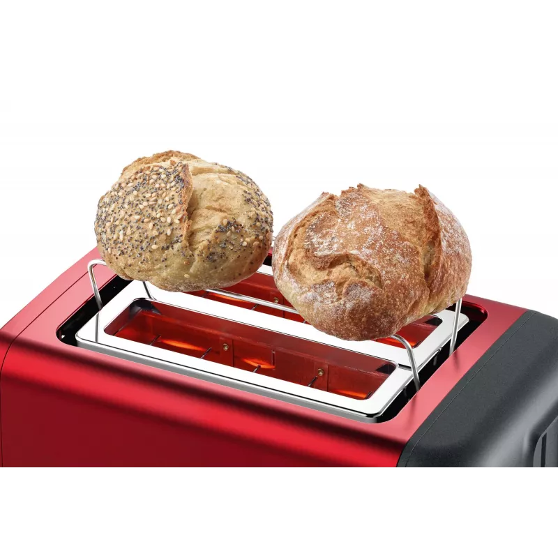Bosch TAT3P424 toaster 2 sneetjes 970 W zwart, rood