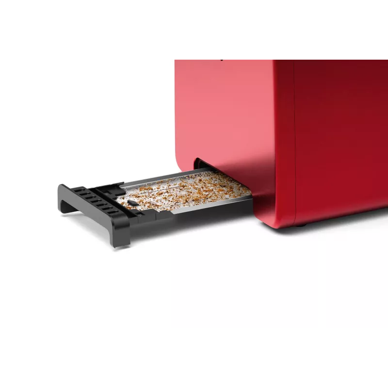 Bosch TAT3P424 toaster 2 sneetjes 970 W zwart, rood