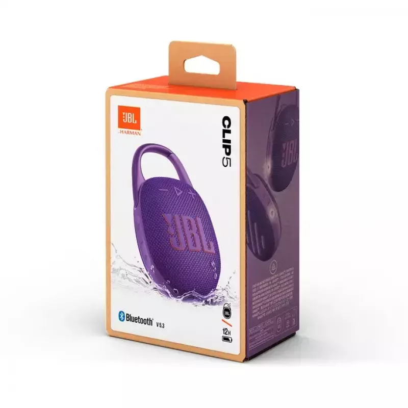 Draagbare luidspreker JBL Clip 5 paars