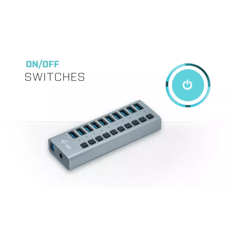 i-tec USB 3.0 Charging HUB 10 poorten + voeding 48 W