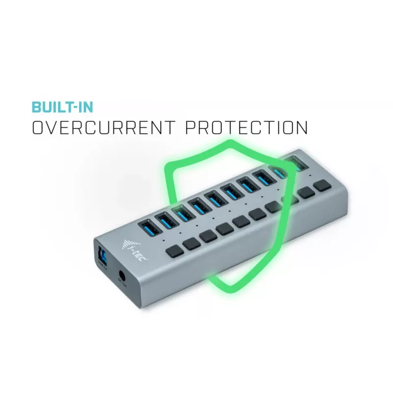 i-tec USB 3.0 Charging HUB 10 poorten + voeding 48 W