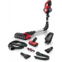Bosch BCS711PET steelstofzuiger/elektroborstel accu droog zakloos 0,3 L zwart, rood 3 Ah