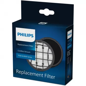 Philips XV1681 filter voor steelstofzuiger, zwart/wit, 1 stuk