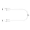 USB-C-naar-USB-C laad-/datakabel j5create JUCX17W, 60W, vloeibaar siliconen, 1,8 m, wit