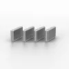 Lindy USB Type-C-poortblokkeersleutel - pakket met 4 blokkeerders, wit