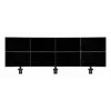 Flatscreen montagearm Vogel's MOMO C320B – zwart, max. belasting 20 kg, breedte 47 mm