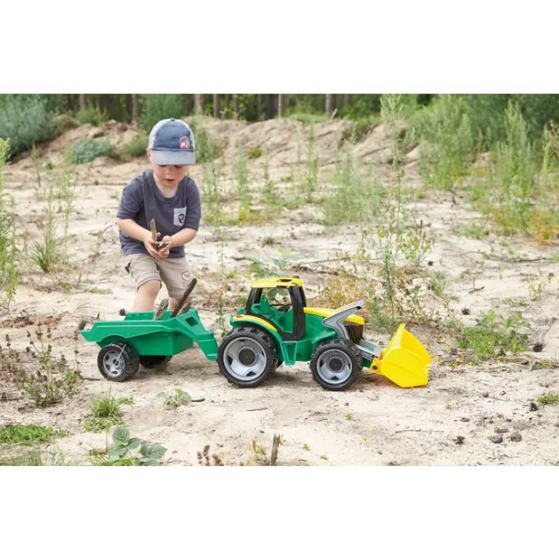 Tractor Lena GIGA TRUCKS ZL-02123 met schep & aanhanger