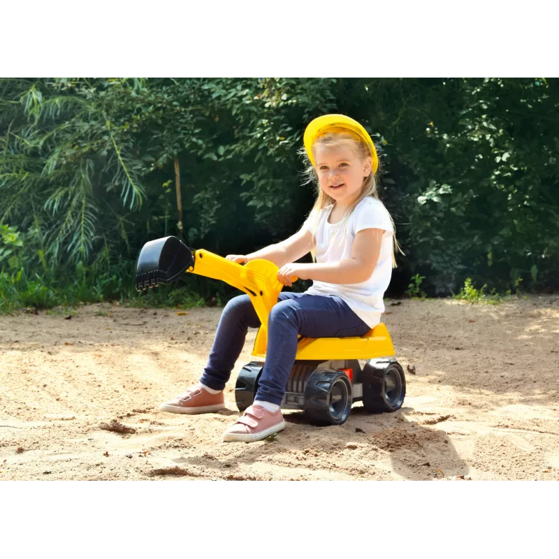 Ride-on graafmachine Lena GIGA TRUCKS Excavator PRO 4 wielen kunststof staal