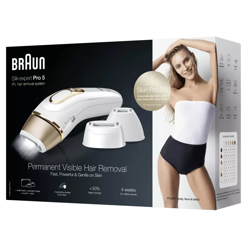 Braun Silk-expert Pro Silk·expert Pro 5 PL5267 intense pulsed light (IPL) goud, wit