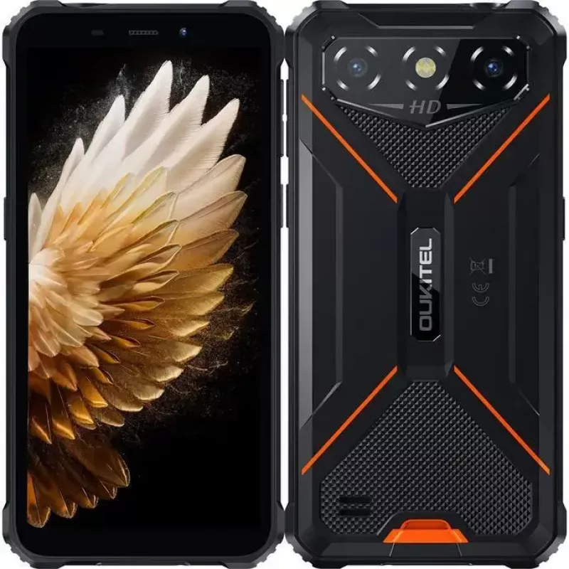 Oukitel G3 6 smartphone, 4 GB RAM, 128 GB, 6300 mAh, oranje