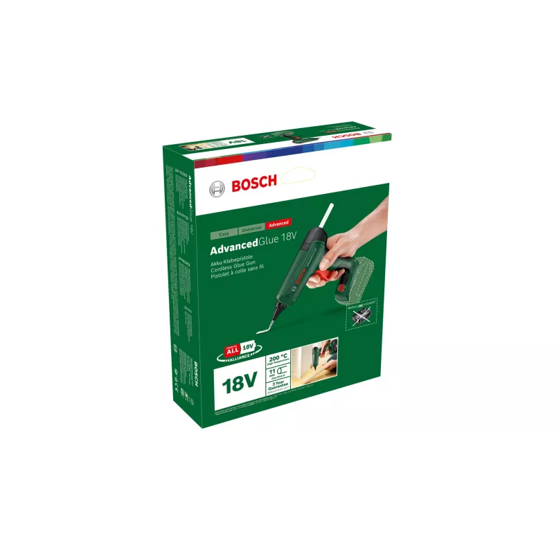 Lijmpistool Bosch AdvancedGlue 18V draadloos voor 11 mm lijmsticks