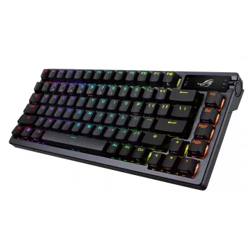 Draadloos mechanisch toetsenbord ASUS ROG Azoth zwart — model 90MP0316-BKUA01, RGB-achtergrondverlichting