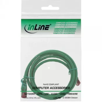 InLine 76912G Cat6 S/FTP (PiMF) patchkabel, 1,5 m, halogeenvrij, groen