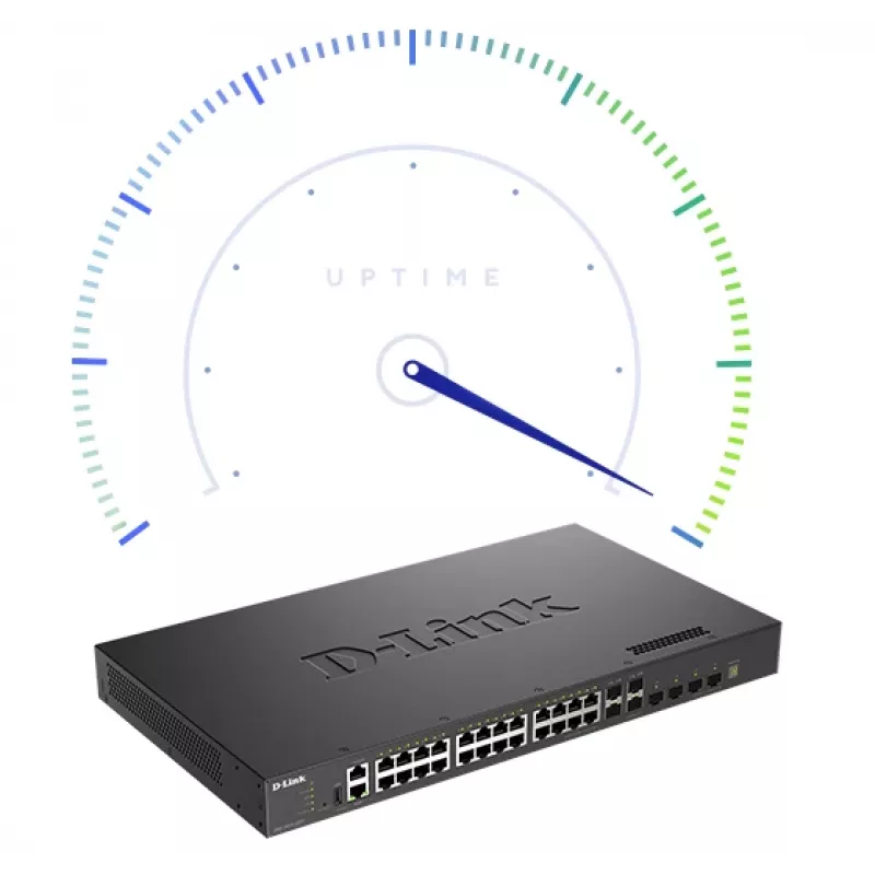 D-Link DXS-3410-32XY/E L3 stapelbare managed switch, 24x 10GBASE-T + 4x SFP+ + 4x SFP28