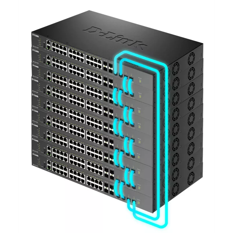 D-Link DXS-3410-32XY/E L3 stapelbare managed switch, 24x 10GBASE-T + 4x SFP+ + 4x SFP28