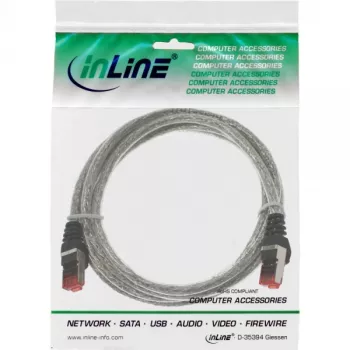 InLine patchkabel S/FTP PiMF Cat.6 250MHz PVC koper transparant 25m