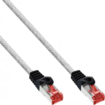 Patchkabel InLine S/FTP PiMF Cat6 250MHz RJ-45–RJ-45 PVC transparant 0,25 m
