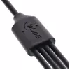 InLine USB 4in1 Y-oplaadkabel, 1x USB-A stekker naar 4x USB-C stekker, zwart 0,5 m