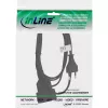 Stroomkabel InLine 16681S — H03VVH2-F, CEE7/16 naar CEE7/16, 1 m, 250 V 2,5 A, zwart