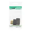 InLine HDMI-adapter stekker/bus naar beneden afgewinkeld, verguld, 4K2K
