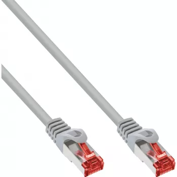 InLine patchkabel S/FTP PiMF Cat.6 250MHz koper halogeenvrij grijs 20m