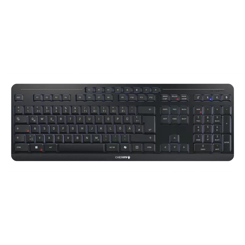 CHERRY Stream desktop ultimate toetsenbord muis inclusief home/office USB + RF Wireless + Bluetooth QWERTZ Duits zwart