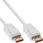DisplayPort-kabel InLine 17255W, 0,5 m, DisplayPort–DisplayPort, wit