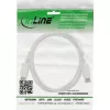 DisplayPort-kabel InLine 17202W, DisplayPort–DisplayPort, 2 m, wit, 7 mm diameter