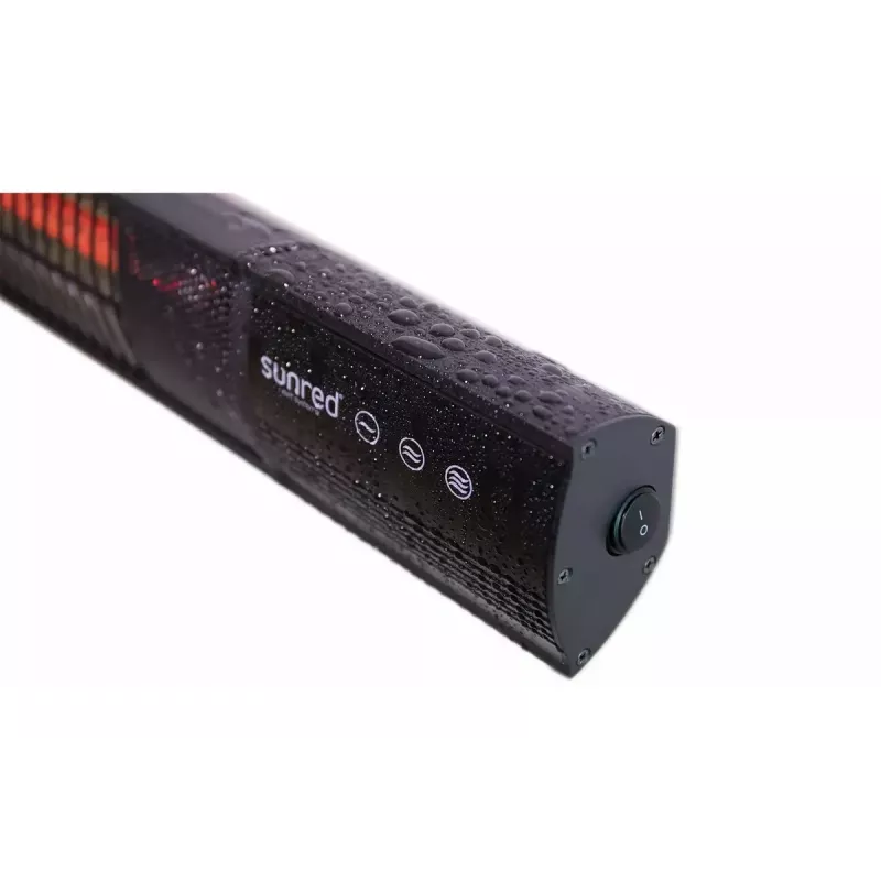 Infraroodverwarming SUNRED RD-DARK-20, 2000 W, wandmontage, IP55, zwart