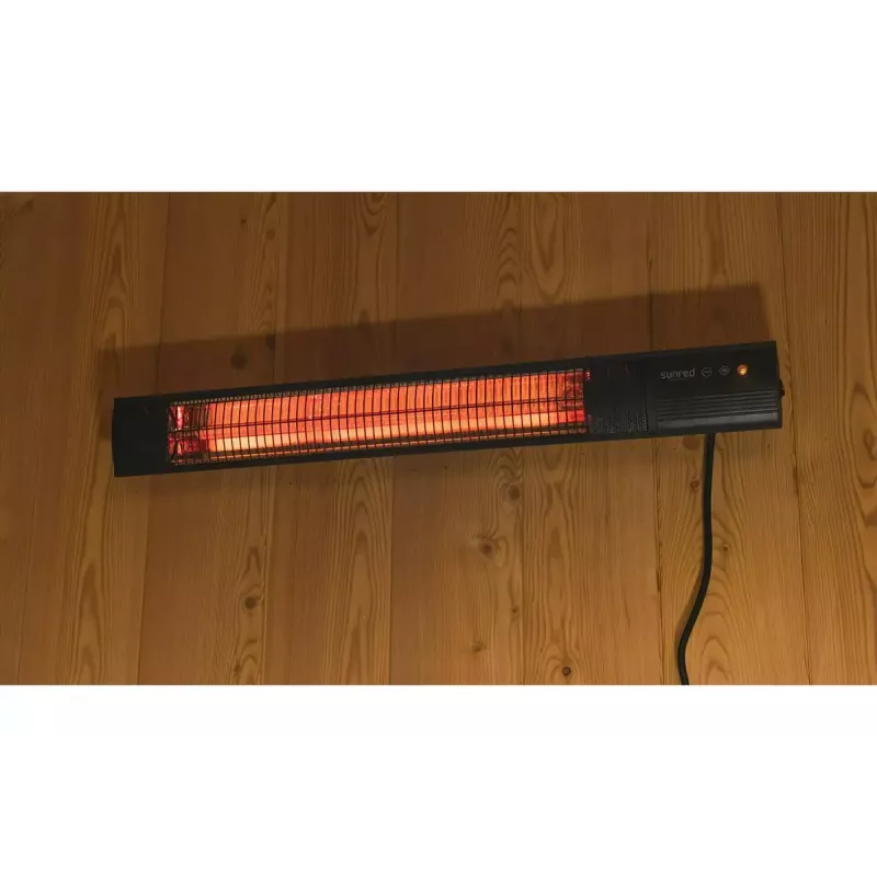 Infraroodverwarming SUNRED RD-DARK-20, 2000 W, wandmontage, IP55, zwart
