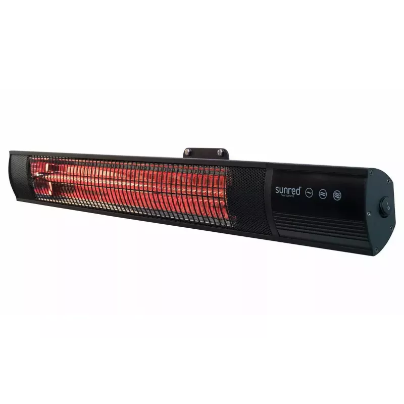 Infraroodverwarming SUNRED RD-DARK-20, 2000 W, wandmontage, IP55, zwart