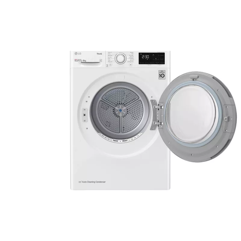 LG RH80V3AV6N warmtepompdroger vrijstaand frontlader 8 kg wit