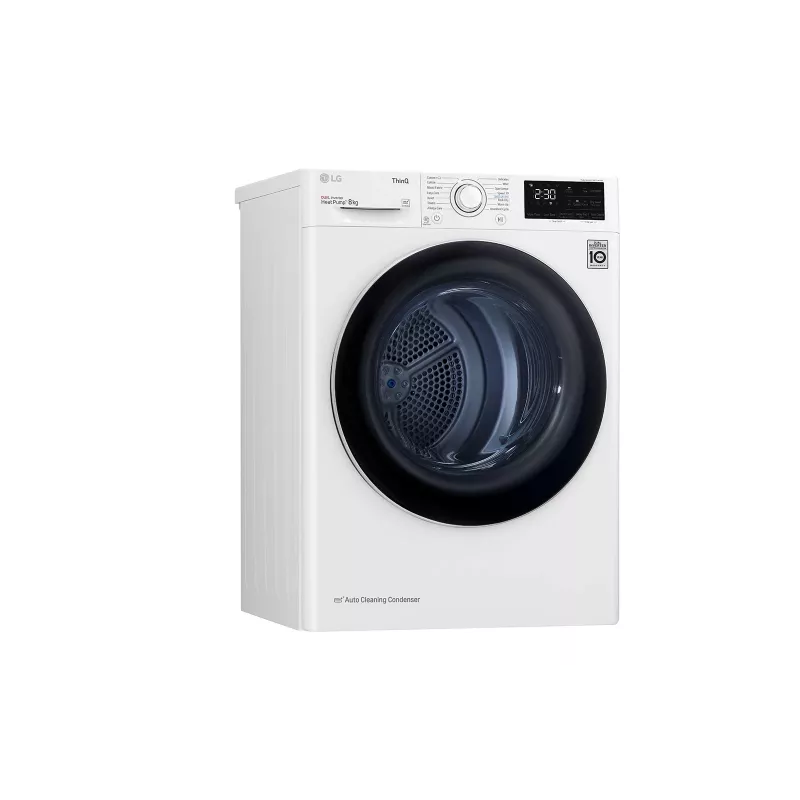 LG RH80V3AV6N warmtepompdroger vrijstaand frontlader 8 kg wit