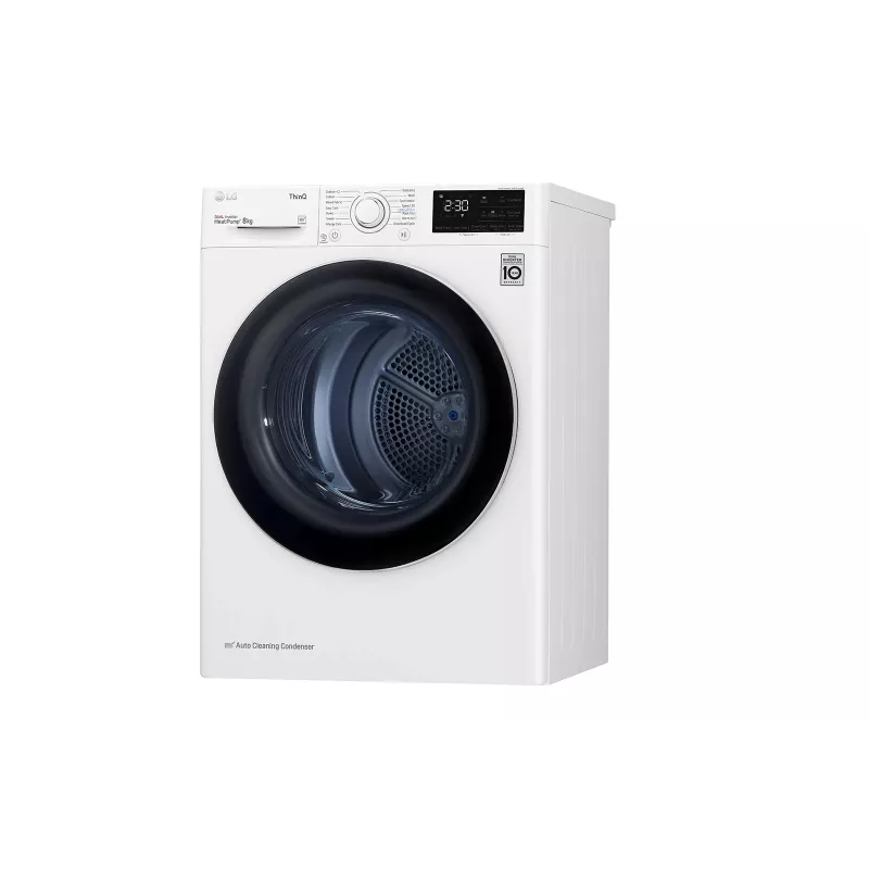 LG RH80V3AV6N warmtepompdroger vrijstaand frontlader 8 kg wit